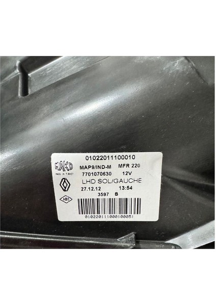 MAKO KOMPLE FAR (ELEKTRİKLİ-MOTORSUZ) RENAULT SYMBOL THALIA 2009 SOL OEM fırsatları