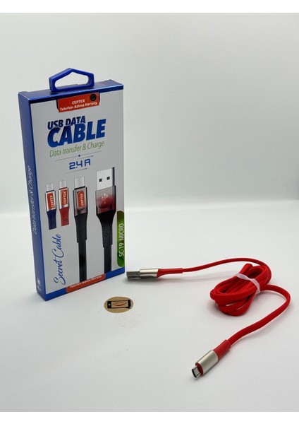 Samsung Uyumlu 2.4A USB Micro Şarj Kablosu Sc-19