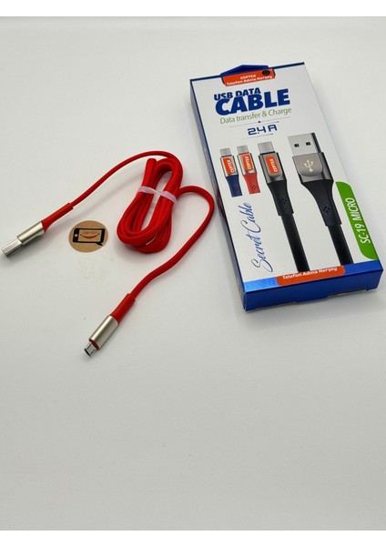 Samsung Uyumlu 2.4A USB Micro Şarj Kablosu Sc-19 modelleri