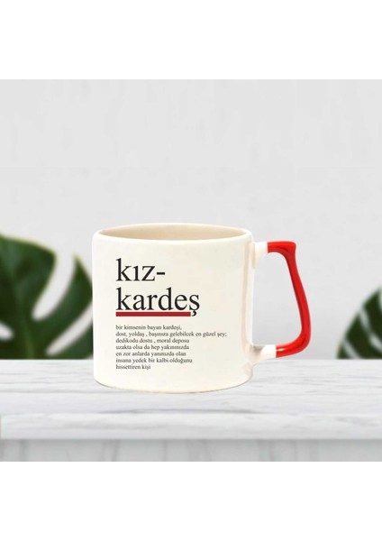 Kız Kardeş Dedikodu Dostu Baskılı Kupa