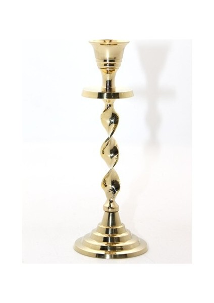 Tekli Pirinç Şamdan Model 2