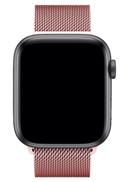 Apple Watch Series Se/10/9/8/7/6/5/4/3 42MM-44MM-45MM-49MM Uyumlu Milano Loop Çelik Kordon
