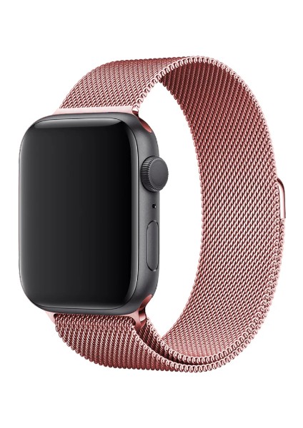 Apple Watch Series Se/10/9/8/7/6/5/4/3 42MM-44MM-45MM-49MM Uyumlu Milano Loop Çelik Kordon