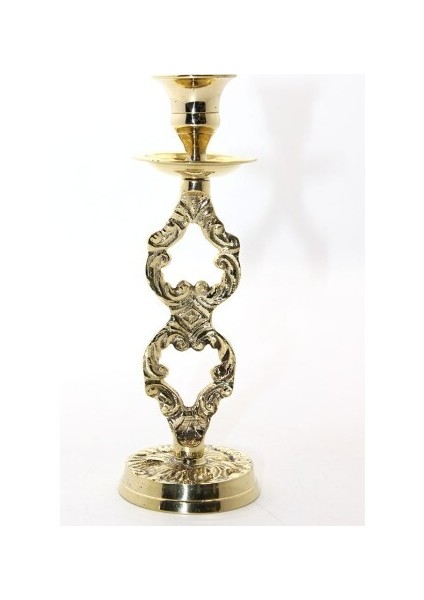 Tekli Pirinç Şamdan Model 4