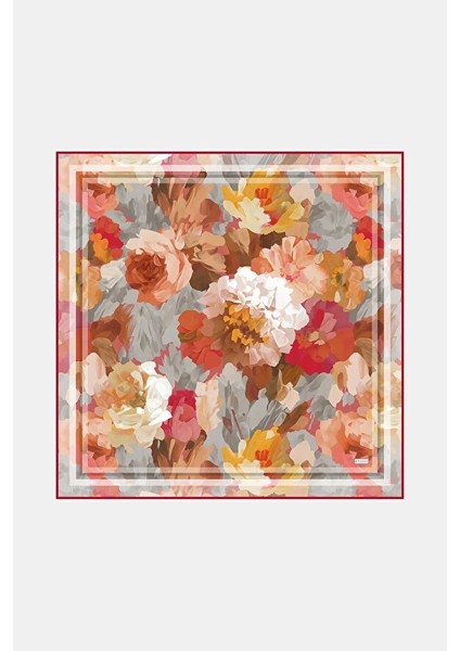 Yeni Sezon Desenli Ipek Eşarp