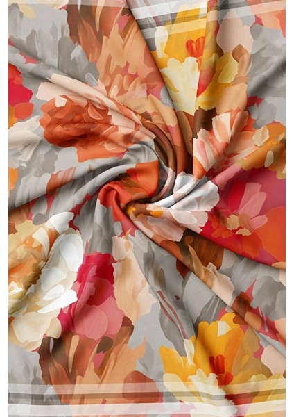 Yeni Sezon Desenli Ipek Eşarp fiyatları