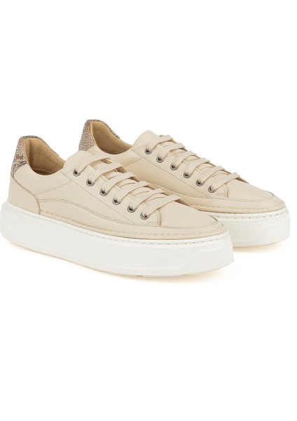Ziya, Kadın Hakiki Deri Sneaker 1511035Z6200 Krem fiyatları