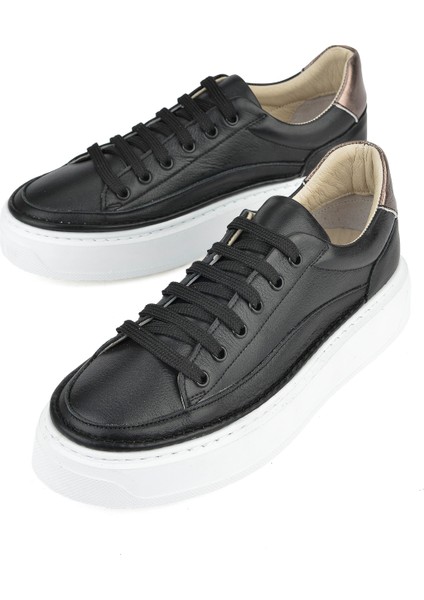 , Kadın Hakiki Deri Sneaker 1511035Z6200 Siyah indirimleri