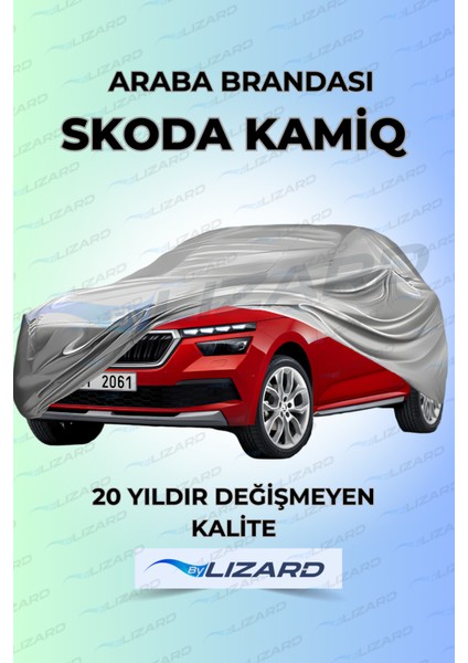 Skoda Kamiq Uyumlu Lüks Araba Brandası Miflonlu Branda Oto Çadır Örtü