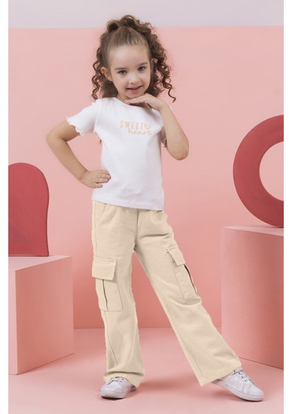 Dmb Boys & Gırls M 0206 Kız Gabardin Pantolon 4-9 Yaş