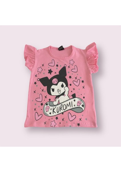 Kızçocuk Kuromi Baskılı Taytlı Takım fiyatları