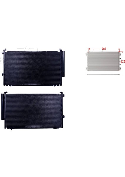 Klima Radyatörü 707X420,5X16 – 88460-42110 Wisco – Toyota Rav4 2.0 2.2 2.5d 12 ve Sonrası Uyumlu