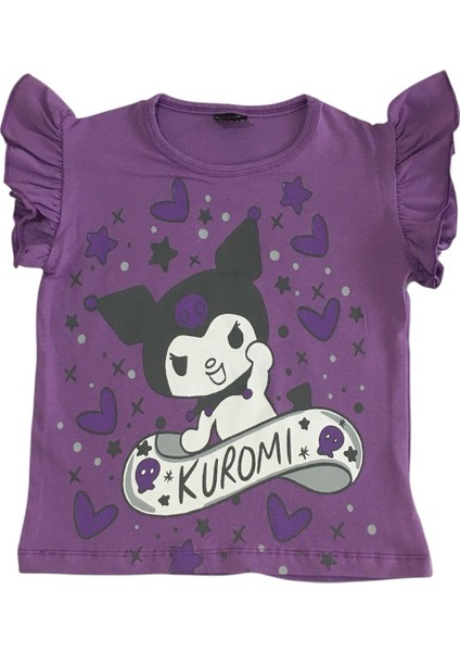 Kızçocuk Kuromi Baskılı Taytlı Takım fiyatları