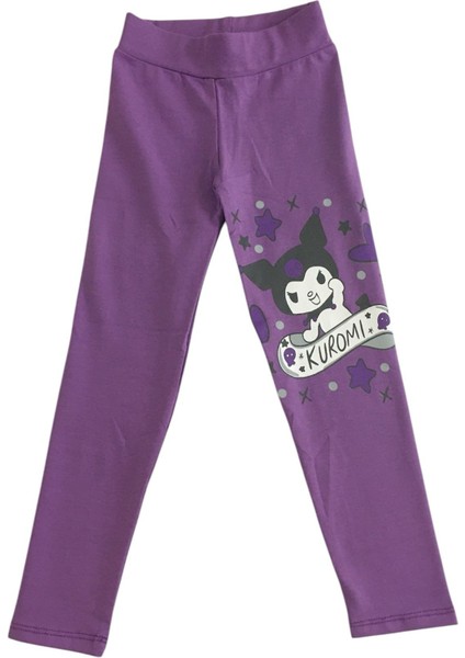 Kızçocuk Kuromi Baskılı Taytlı Takım modelleri