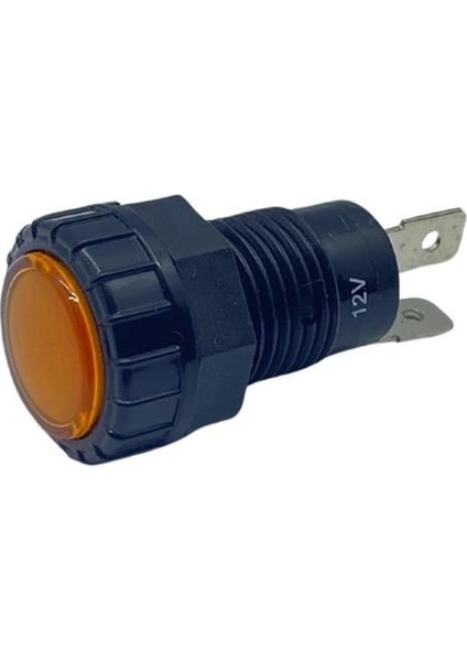 12V GÖZ LAMBA SARI (LED) (FİŞLİ) (ÇAP:16 MM)