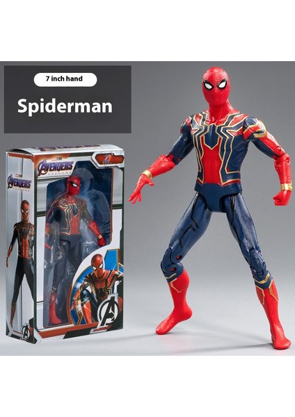Marvel 7 Inç MK85 Sınırlı Sayıda Iron Man Spider-Man Thanos Kaptan Amerika Figürü Oyuncak (Yurt Dışından)