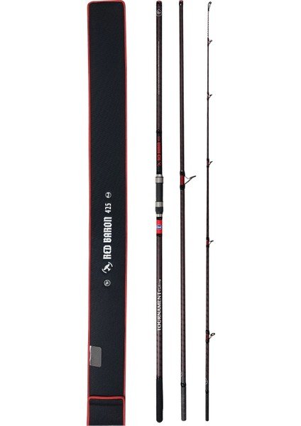 Red Baron 425 mt 120-285GR Atarlı Frt Tubular 3 Parça Surf Olta Kamışı fiyatları
