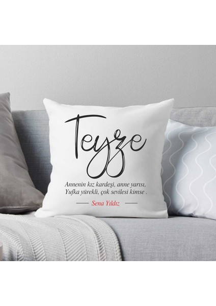 Teyze Açıklamalı Kırlent