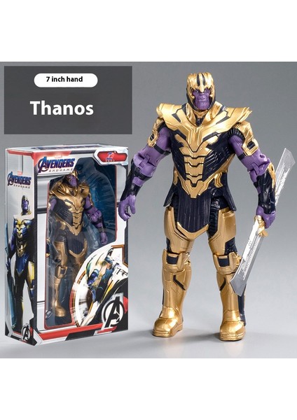 Marvel 7 Inç MK85 Sınırlı Sayıda Iron Man Spider-Man Thanos Kaptan Amerika Figürü Oyuncak (Yurt Dışından)