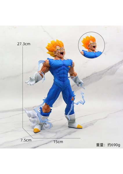 Animasyon Büyük Dragon Ball Sun Wukong Şekilli Kalıp Süsleme Gogeta Vegetto Saiyan (Yurt Dışından)
