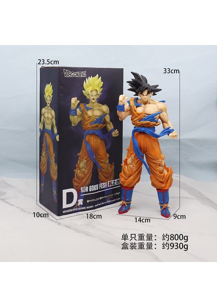Animasyon Büyük Dragon Ball Sun Wukong Şekilli Kalıp Süsleme Gogeta Vegetto Saiyan (Yurt Dışından)
