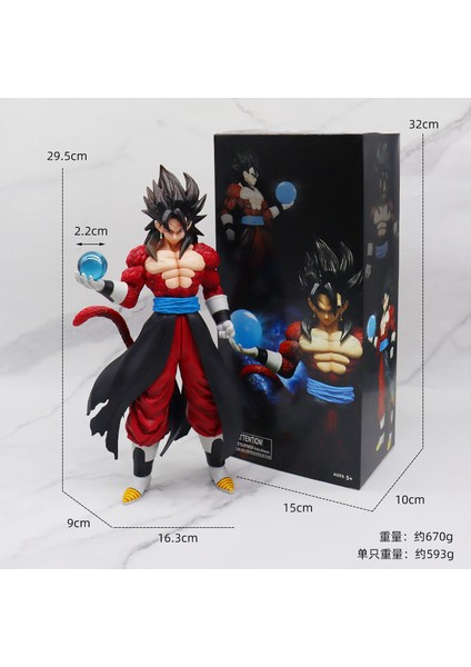 Animasyon Büyük Dragon Ball Sun Wukong Şekilli Kalıp Süsleme Gogeta Vegetto Saiyan (Yurt Dışından)