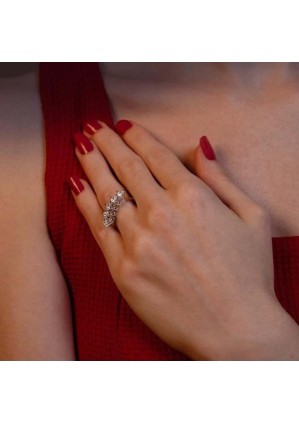 F Renk 1 Karat Pırlanta Beştaş Yüzük - Idl Sertifikalı modelleri