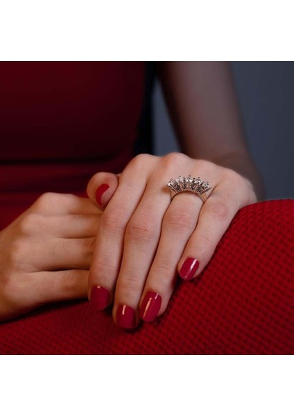 F Renk 1 Karat Pırlanta Beştaş Yüzük - Idl Sertifikalı fırsatları