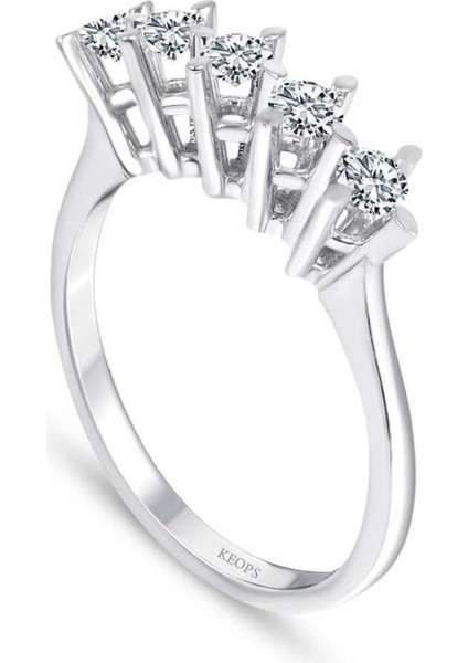 F Renk 0.35 Karat Pırlanta Beştaş Yüzük fiyatları