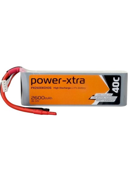 PX2600XCH3S - 3S1P - 11.1V 2600 Mah Li-Polymer Pil - 40C