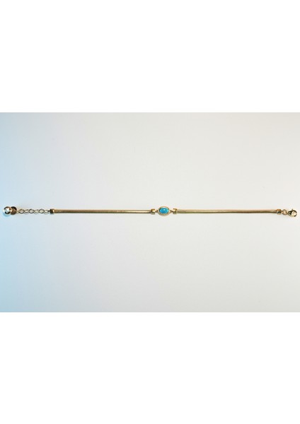 14 Ayar Altın 3.94 Gram Balıksırtı Zincirli Lapis Taşlı Modern Şık Özel Kadın Bilekliği fiyatları
