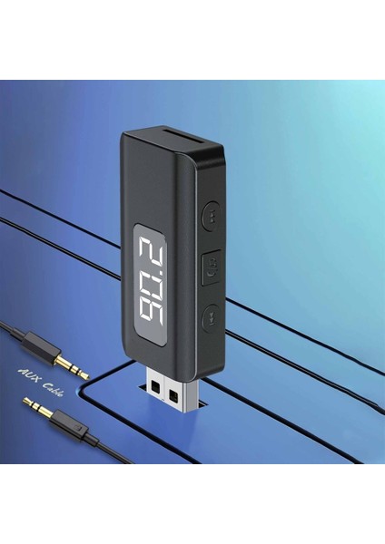 Araç Bluetooth 5.3 Fm Transmitter Araba Müzik Mp3 Çalar Sd Kart Okur Şarj Aleti(Kablo Dahil Değildir) fırsatları