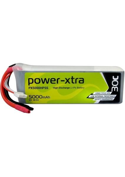 PX5000HP5S -5S1P - 18.5V 5000 Mah Li-Polymer Pil -30C