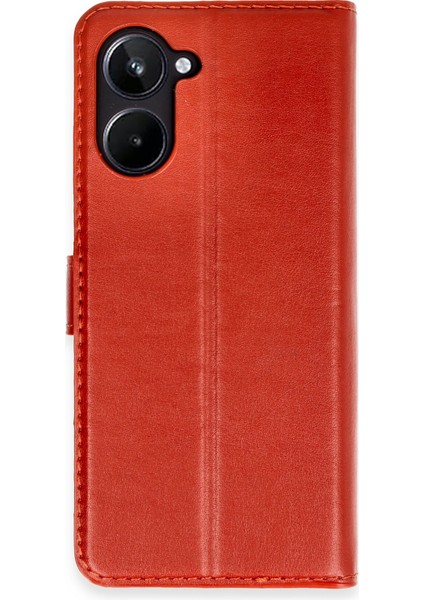 Realme 10 4g Kılıf Cüzdanlı Kapaklı Kılıf - Kırmızı