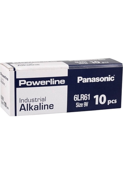 - Powerline - 6LR61AD/10BB - 9V - Alkaline Pil - 10LU Kutu