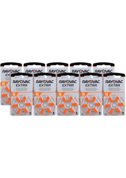 Extra Advanced 13 / PR48 Numara Kulaklık Pili 6lı - 10LU Paket