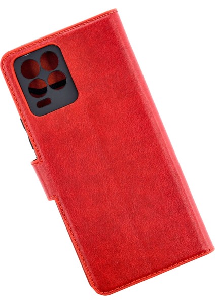 Realme 8 Kılıf Cüzdanlı Kapaklı Kılıf - Kırmızı
