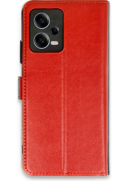 Xiaomi Poco X5 5g Kılıf Cüzdanlı Kapaklı Kılıf - Kırmızı
