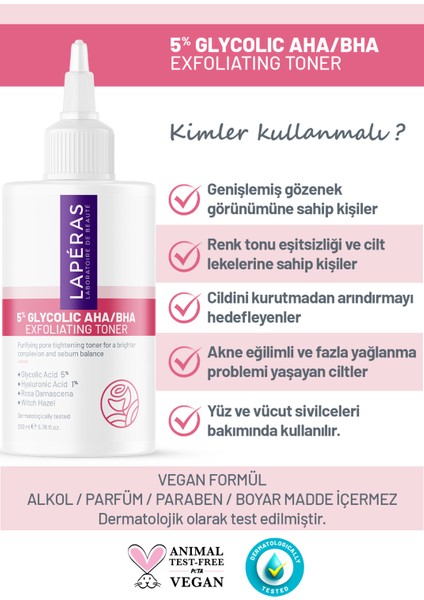 Cadı Fındığı 5% Glikolik Salisilik Asit Aydınlatıcı Vegan Temizleyici Tonik 2'li Paket indirimleri