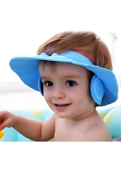Bebek Banyo Şapkası Mavi