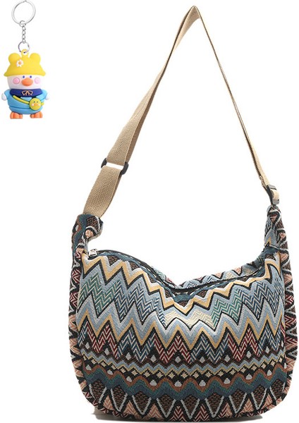 Crossbody Çanta Kadın Büyük Kapasiteli Kanvas Omuzçantasıçok Yönlüüniversite Öğrencisi Işe Gidip Gelmeçantası Köfteçantası (Yurt Dışından)