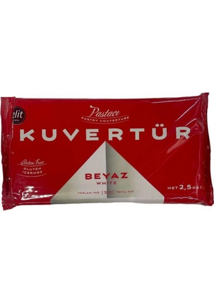 Beyaz (Fildişi) Kuvertür 2,5 kg