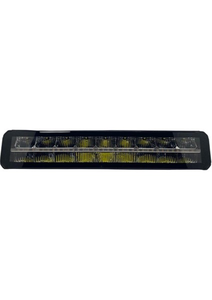 10V-30V LED BAR OFF-ROAD ÇİFT SIRA ORTASI GÜNDÜZ LEDLİ TURUNCU-BEYAZ 90W (43.50 CM)
