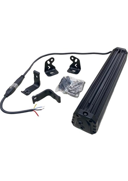 10V-30V LED BAR OFF-ROAD ÇİFT SIRA ORTASI GÜNDÜZ LEDLİ TURUNCU-BEYAZ 90W (43.50 CM)
