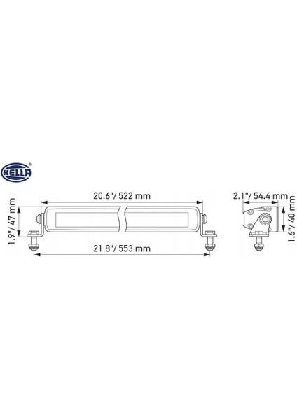 10V-30V Slim LED Bar Off-Road 105W 5700K 6000 Lümen (21 Ledli) (522 Mm) fiyatları