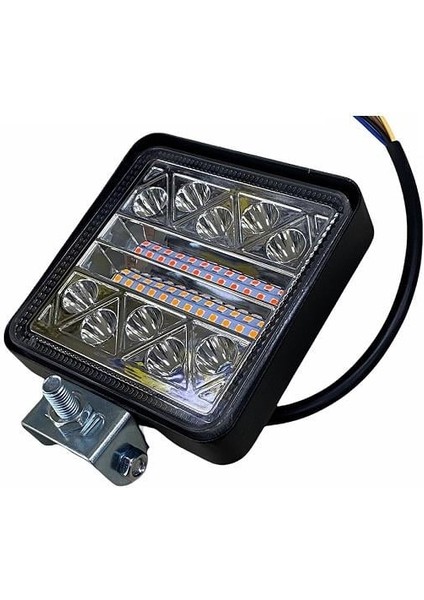 10V-30V LED LAMBA OFF-ROAD LEDLİ KARE KIRMIZI-SARI-BEYAZ (106*106*25 MM) fiyatları