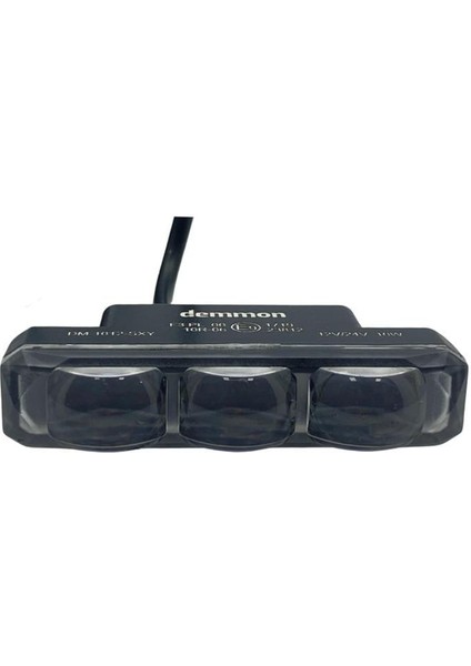 12V-24V LED Lamba Off-Road Mercekli 3 Ledli 10W Sarı Mini (80*19 Mm)