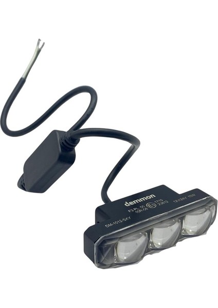 12V-24V LED Lamba Off-Road Mercekli 3 Ledli 10W Sarı Mini (80*19 Mm)