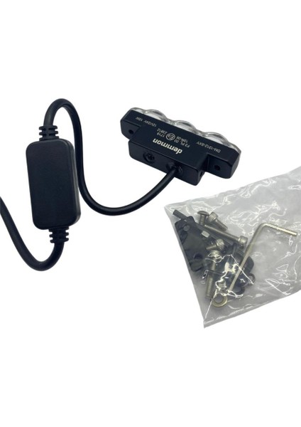12V-24V LED Lamba Off-Road Mercekli 3 Ledli 10W Sarı Mini (80*19 Mm)