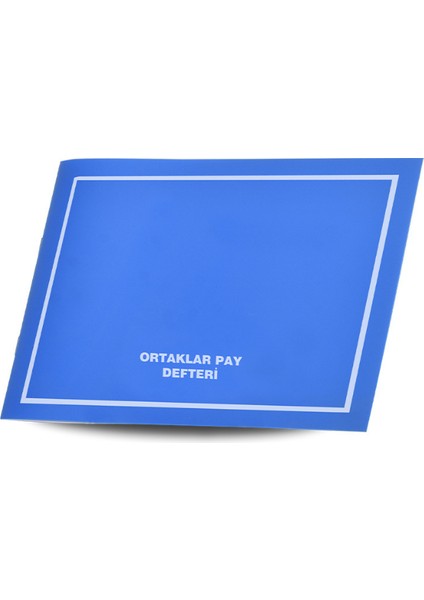 Ortaklar Pay Defteri+Genel Kurul Müzakere Defteri modelleri
